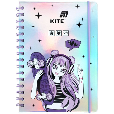 Блокнот на спирали, А5, 80 л., кл., Anime Dream
