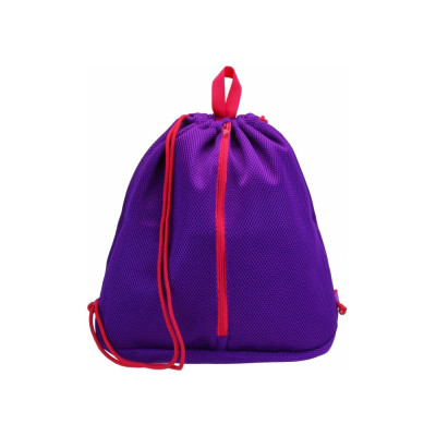 Сумка для обуви с карманом на молнии, фиолетовая - CF86400 COOLFORSCHOOL
