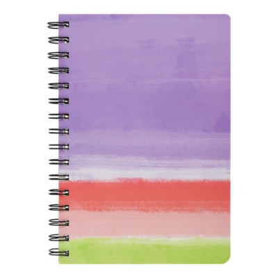 Книга для нотаток COLOUR LINES, А5, 80 арк., клітинка, тв. картонна обкладинка, фіолетова BM.24572110-07