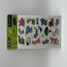 3D наліпки Звіряти з Африки 18 см, KIDS Line