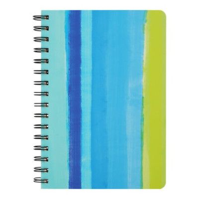 Книга для нотаток COLOUR LINES, А5, 80 арк., клітинка, тв. картонна обкладинка, синя BM.24572110-02