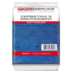 Серветки з мікрофібри, 30*30 см,  10 шт., сині, OPTIMUM (48уп/ящ) PRO SERVICE