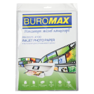 Фотобумага матовая, А4, 180 г/м², 100 л. BM.2225-4100