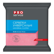 Серветки віскозні, 30*38 см, 10 шт., рожеві (20уп/ящ) PRO SERVICE Серветки віскозні, 30*38 см, 10 шт., рожеві (20уп/ящ) PRO SERVICE