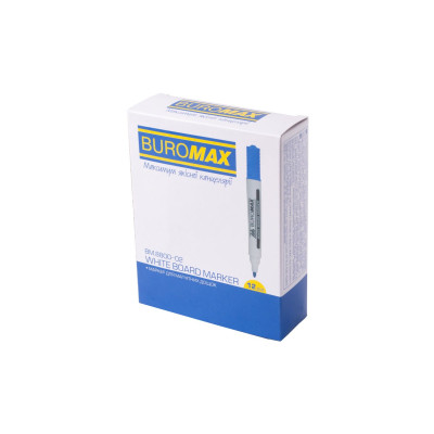 Маркер для магнітних дошок, синій - BM.8800-02 Buromax