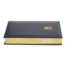 Щоденник датир. 2026 POWERFUL, A6, темно-синій, штучна шкіра/поролон