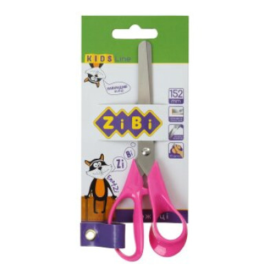 Ножницы детские 152 мм с пластиковыми 3D-ручками,  розовые, KIDS Line ZB.5014-10