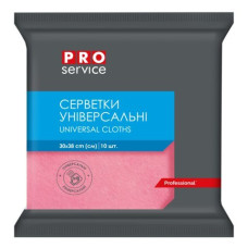 Серветки віскозні, 30*38 см, 10 шт., рожеві (20уп/ящ) PRO SERVICE