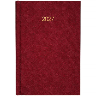 Ежедневник 2027 Classic Style, 145*210, з/т бордовый