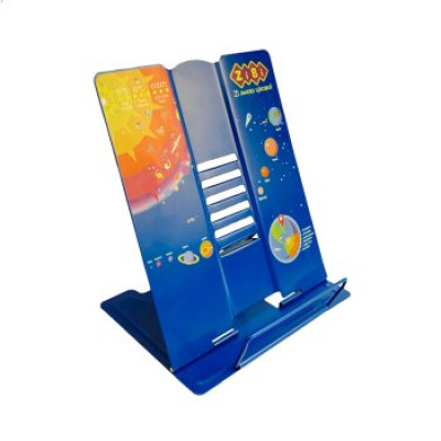 Підставка для книг 270x165x210мм, металева, синій - ZB.3503-02 ZiBi