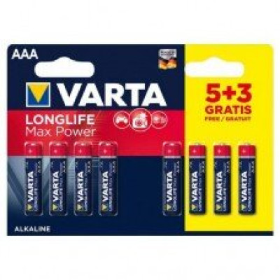 Батарейка VARTA Max Power ААА (5+3) LR03 bl (8/160) aim.9397
