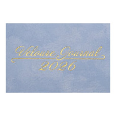 Щоденник датир. 2026 VELOUR, A6, блакитний, штучна шкіра