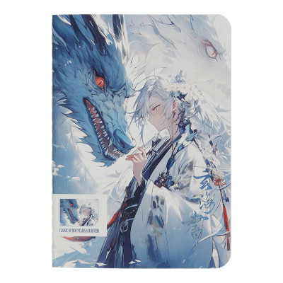 Блокнот ANIME, А6, 40 арк., клітинка, зшитий,карт.обкл., KIDS Line