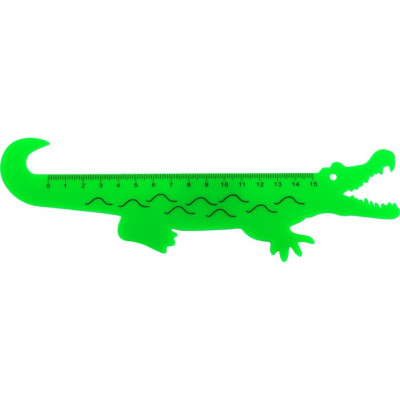 Лінійка пластикова Crocodile, 15 см - CF81342 COOLFORSCHOOL
