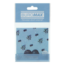 Блок пластиковий для нотаток з клейким шаром BLUEBERRY ARABESKI, 75x75мм, 50 арк., прозорий, блис Блок пластиковий для нотаток з клейким шаром BLUEBERRY ARABESKI, 75x75мм, 50 арк., прозорий, блис