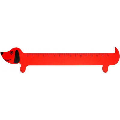 Лінійка пластикова Dog, 15 см - CF81344 COOLFORSCHOOL