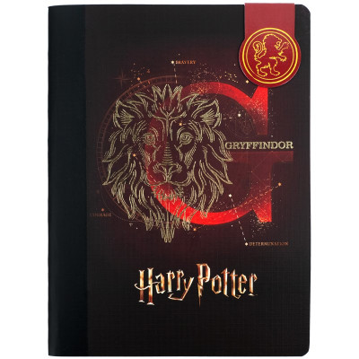 Блокнот с магн. закладкой, А5, 60 л., кл., HP