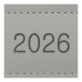 Щоденник датований 2025 AURA, A5, сірий, штучна шкіра/поролон BM.21100-09