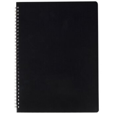 Тетрадь для записей GLOSS А4, 80 л.,клетка, пластиковая обложка, чёрная - BM.24452151-01 Buromax
