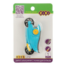 Чинка MOTORCYCLE з контейнером, 1 отв., контейнер, пластик. корпус, KIDS Line,в блістері