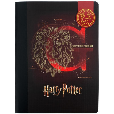 Блокнот с магн. закладкой, А5, 60 л., кл., HP