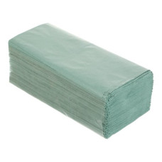 Рушники паперові макулатурні V-подібні.,160шт., зелені BUROCLEAN .
