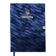 Щоденник датований 2026 PATRIOT VELOUR, A4, синій, штучна шкіра