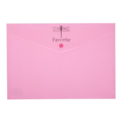 Папка-конверт А4 на кнопці PASTEL, рожевий - BM.3953-10 Buromax