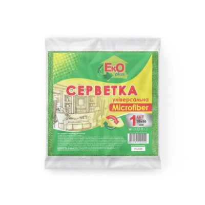 Серветка мікрофібра універсальна 30х30 1шт.