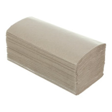 Рушники паперові макулатурні V-подібні.,200шт., сірі BUROCLEAN.