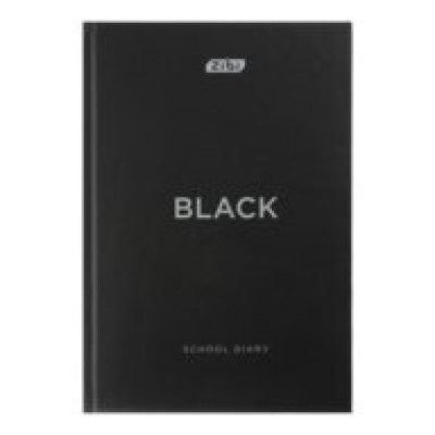 Щоденник шкільний BLACK, В5, 40арк, тверд. обкл., матова ламінація, чорний, KIDS Line