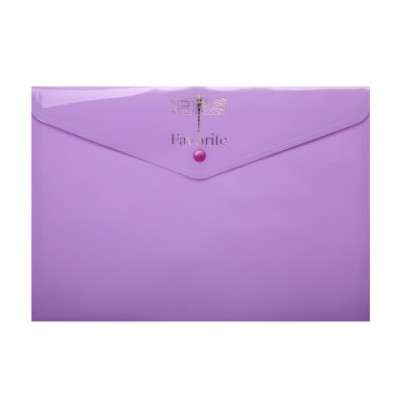 Папка-конверт А4 на кнопці PASTEL, бузковий - BM.3953-26 Buromax