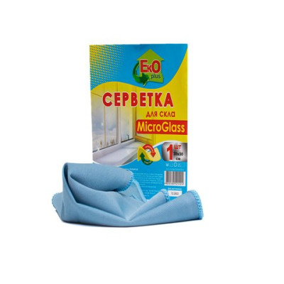 Серветка мікрофібра для скла 30х30 1шт.