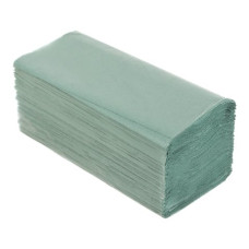 Рушники паперові макулатурні V-подібні.,200шт., зелені BUROCLEAN .