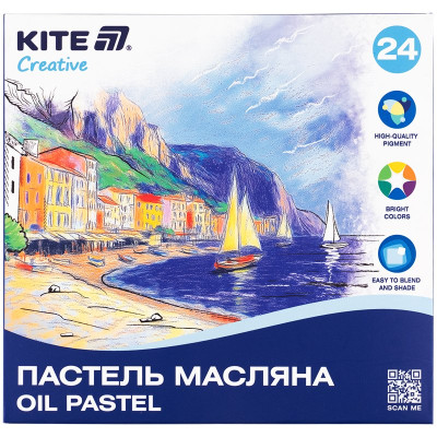 Пастель масляная, 24 цвета Creative.
