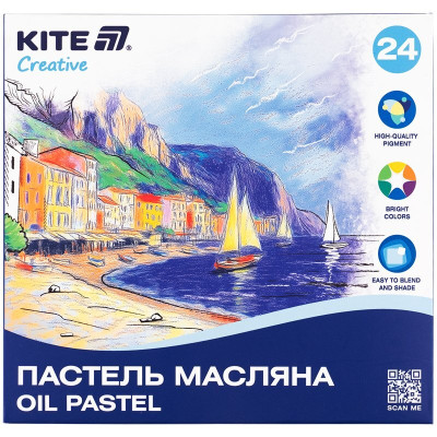 Пастель масляная, 24 цвета Creative.