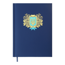 Ежедневник датир. 2025 HERALDRY, A5, темно-синий, иск.кожа/поролон