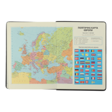 Щоденник датов. 2025 VIENNA, A5, синій, штуч. шкіра/поролон