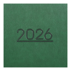 Ежедневник датир. 2026 PRIME,  A5, зеленый, иск.кожа/поролон