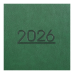 Ежедневник датир. 2026 PRIME,  A5, зеленый, иск.кожа/поролон