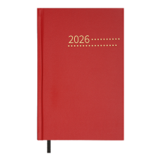Щоденник дат. 2026 ZEST, A5, червоний, бумвініл