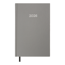 Щоденник дат. 2026 SIMPLE, A5, сірий, бумвініл