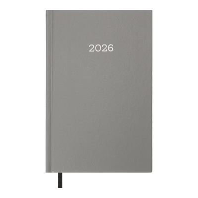 Щоденник дат. 2026 SIMPLE, A5, сірий, бумвініл