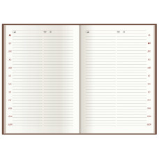 Ежедневник датированный 2022, ARMONIA, коричневый, кремовый блок, А5