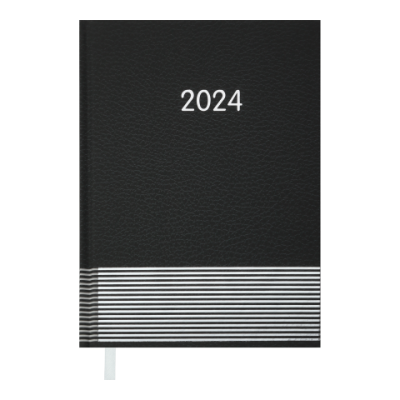 Щоденник датований 2024 PARALLEL, A5, чорний - BM.2107-01