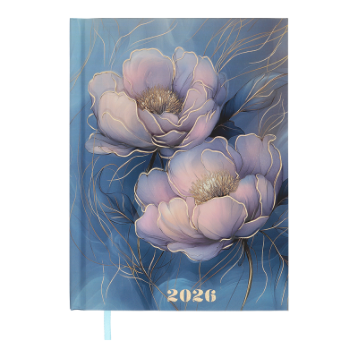 Щоденник датов. поліграфічний NOVEL  2026 , A5, блакитний