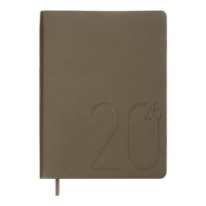 Щоденник дат. 2026 DARK MORANDI, A5, зелений, штучна шкіра
