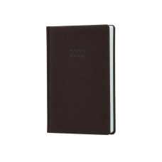 Ежедневник датированный 2022 Nubuck, т-коричневый, А5