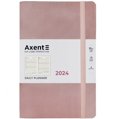 Щоденник 2024 Partner Soft 145*210, Earth Colors, рожевий - 8820-24-03-A