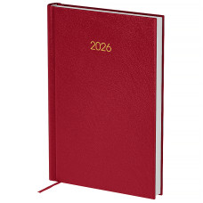 Щоденник 2026 Classic City, 145*210, з/т бордовий